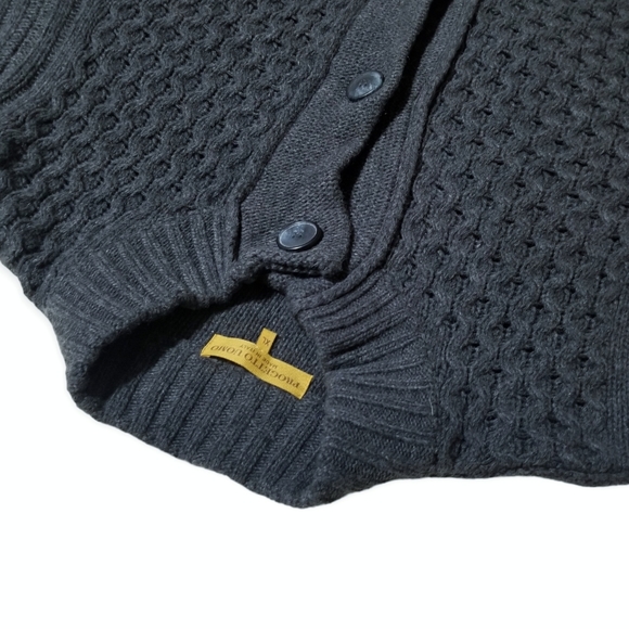 Progetto Uomo Grey Knit Cardigan Men's XL - Picture 9 of 11